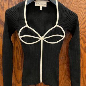 Mara Hoffman Black and White Sweater